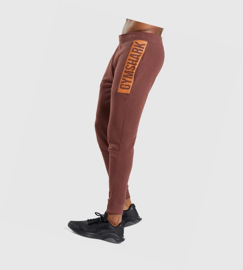 Gymshark Bold Joggebukser Herre Rosa Brune | HZCUJB426