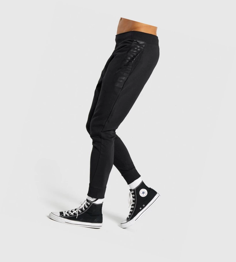 Gymshark Bold Joggebukser Herre Svarte | BEKUVC045