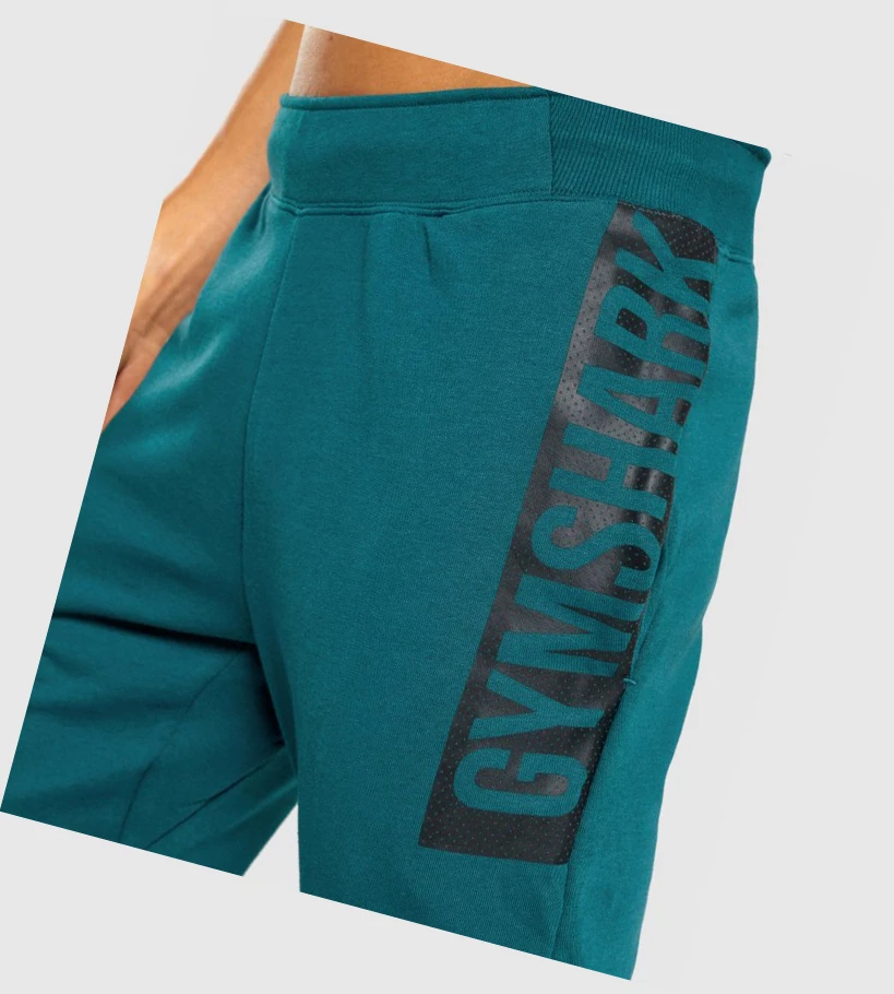 Gymshark Bold Joggebukser Herre Turkis | PJULOM143