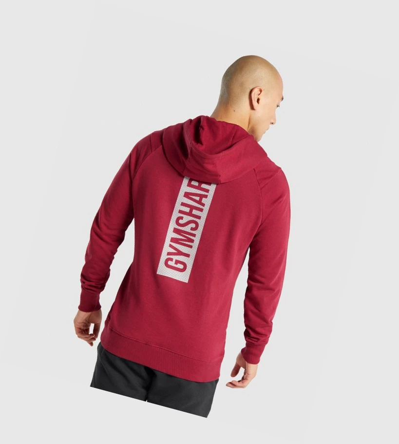 Gymshark Bold Klær Herre Burgunder | ZTHEFL138