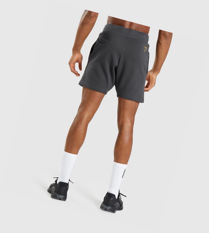 Gymshark Bold Shorts Herre Svarte Grå | SMRBEW264