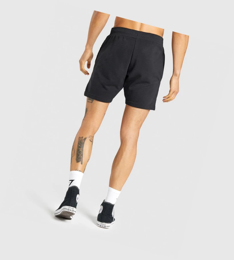 Gymshark Bold Shorts Herre Svarte | RNDAVO165