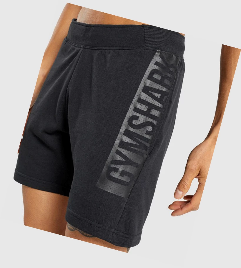 Gymshark Bold Shorts Herre Svarte | RNDAVO165