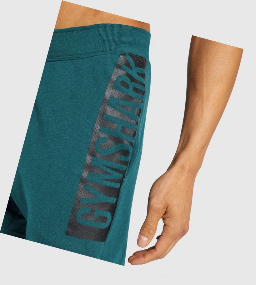 Gymshark Bold Shorts Herre Turkis | MEKJYR270