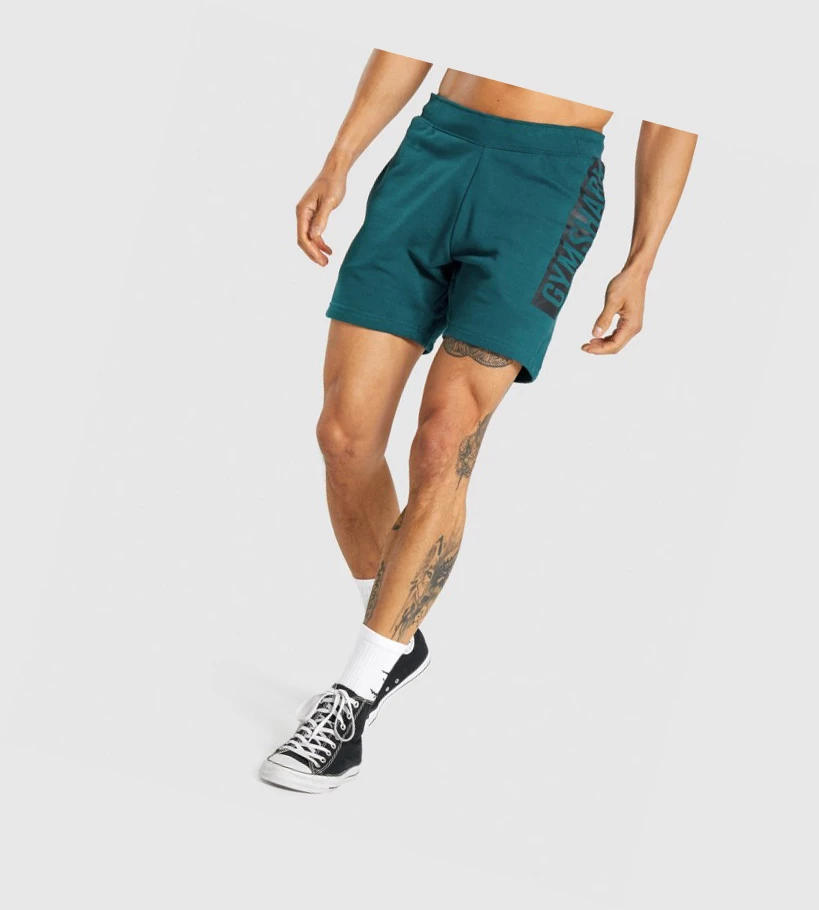 Gymshark Bold Shorts Herre Turkis | MEKJYR270