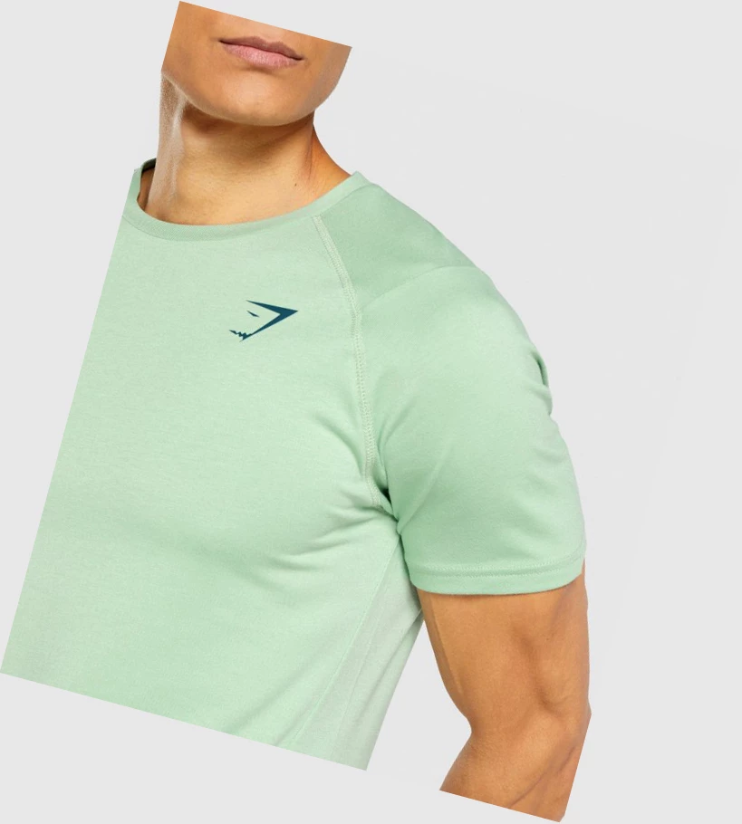 Gymshark Bold T-skjorte Herre Grønn | MKPCHY312