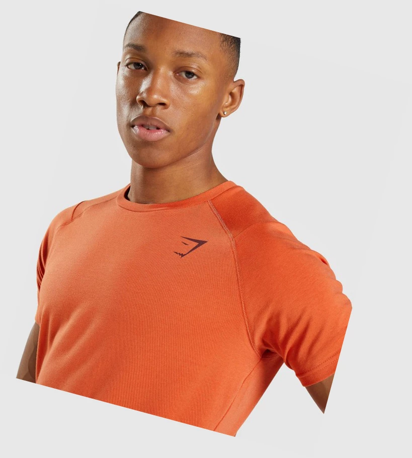 Gymshark Bold T-skjorte Herre Oransje | UHKCJV429