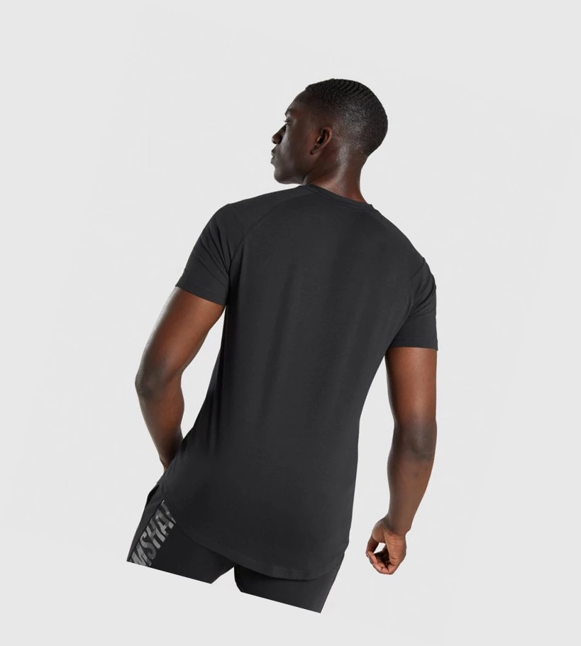 Gymshark Bold T-skjorte Herre Svarte Camouflage | CKZSXN473