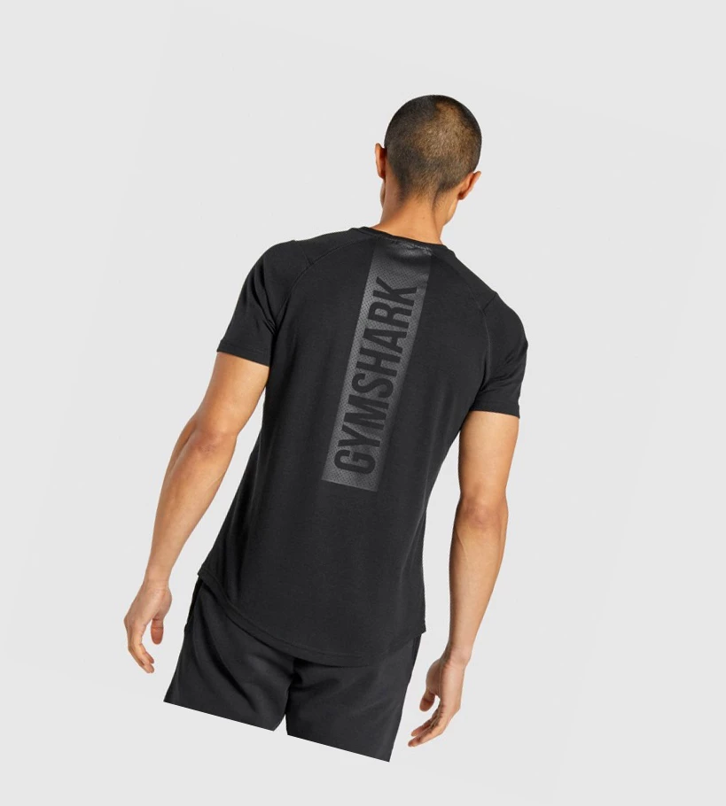 Gymshark Bold T-skjorte Herre Svarte | SROVKT015