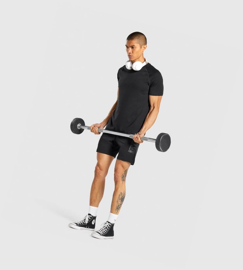 Gymshark Bold T-skjorte Herre Svarte | SROVKT015