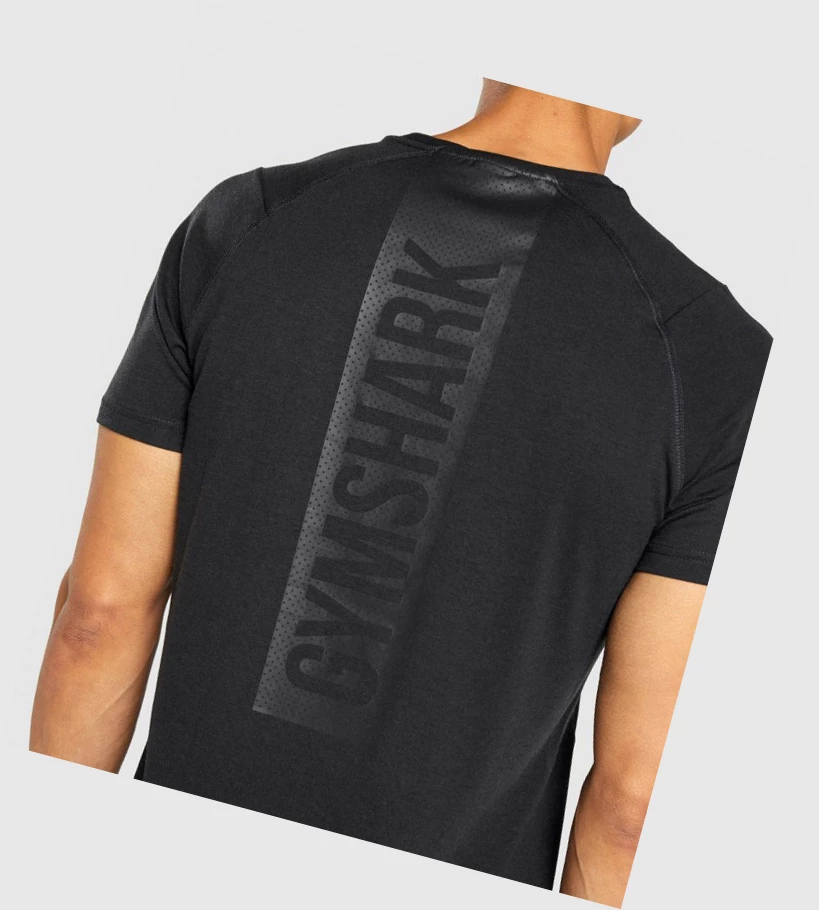 Gymshark Bold T-skjorte Herre Svarte | SROVKT015