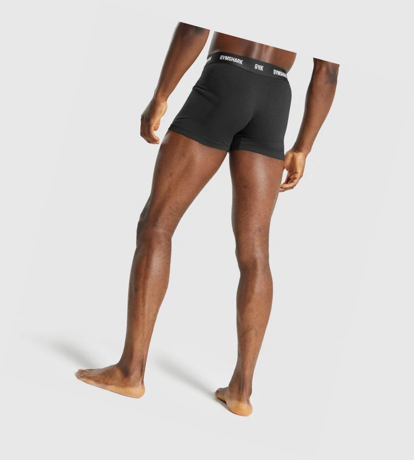 Gymshark Boxers 2pk Undertøy Herre Svarte | 762REITNM