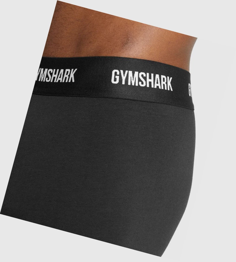 Gymshark Boxers 2pk Undertøy Herre Svarte | 762REITNM