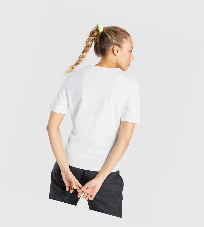 Gymshark CTY T-skjorte Dame Hvite | PTWVYK209