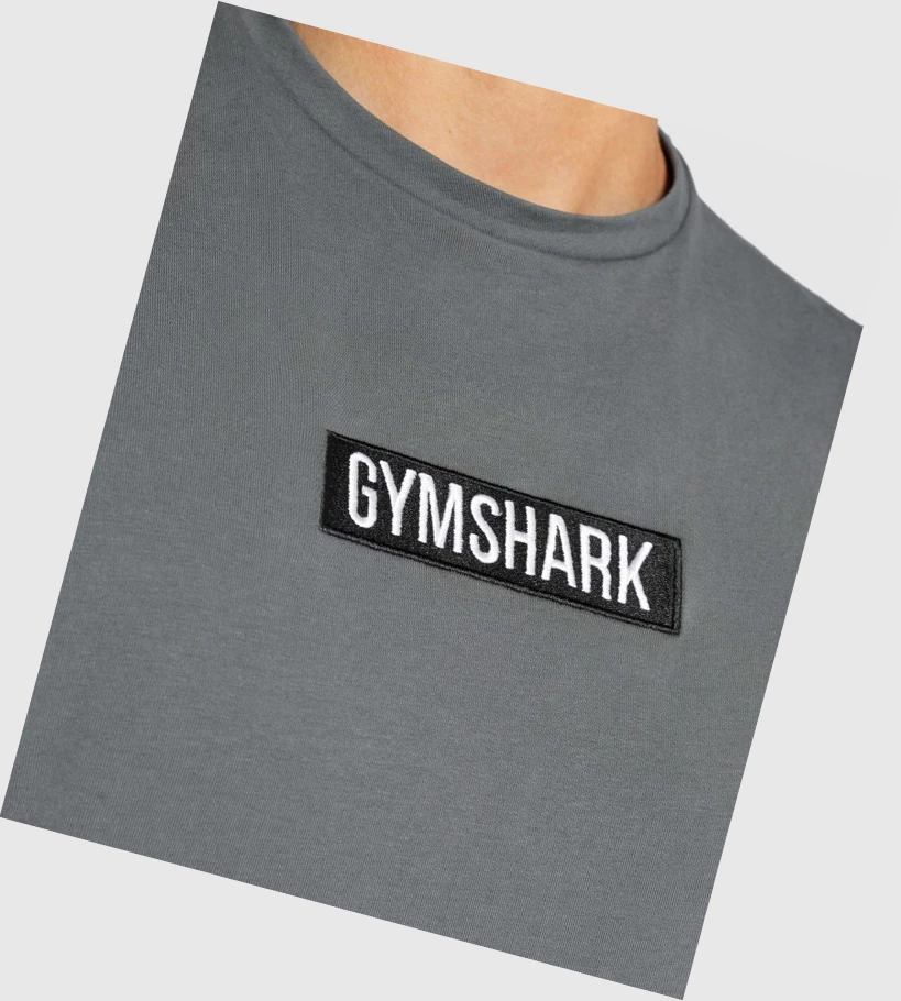 Gymshark Central Drop Arm Singlet Herre Grå | XJAFGR379