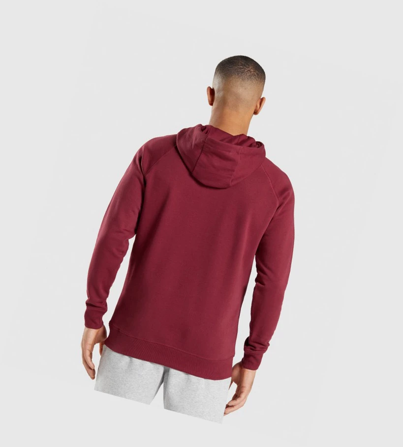 Gymshark Crest Klær Herre Burgunder Rød | EWCULY317