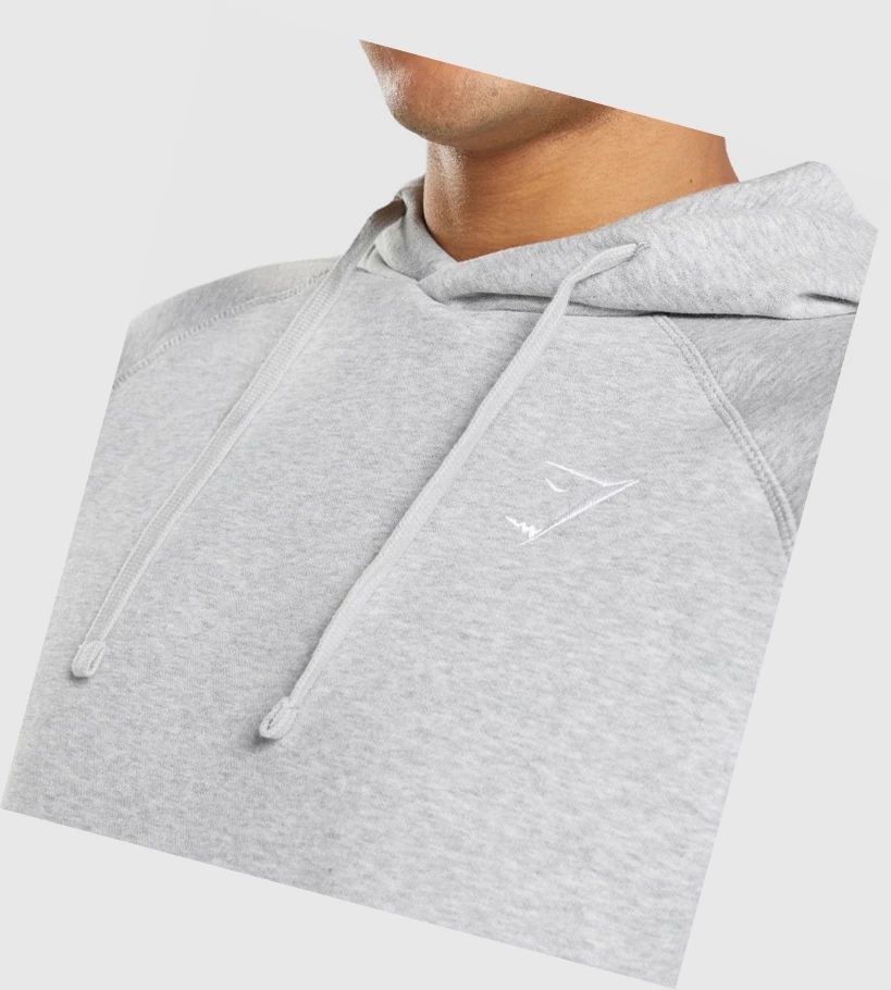 Gymshark Crest Klær Herre Lyse Grå | ZYTMQC401