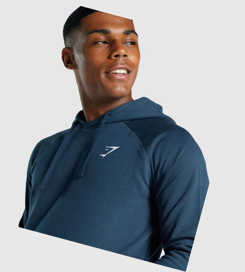 Gymshark Crest Klær Herre Marineblå | JMEZBT674