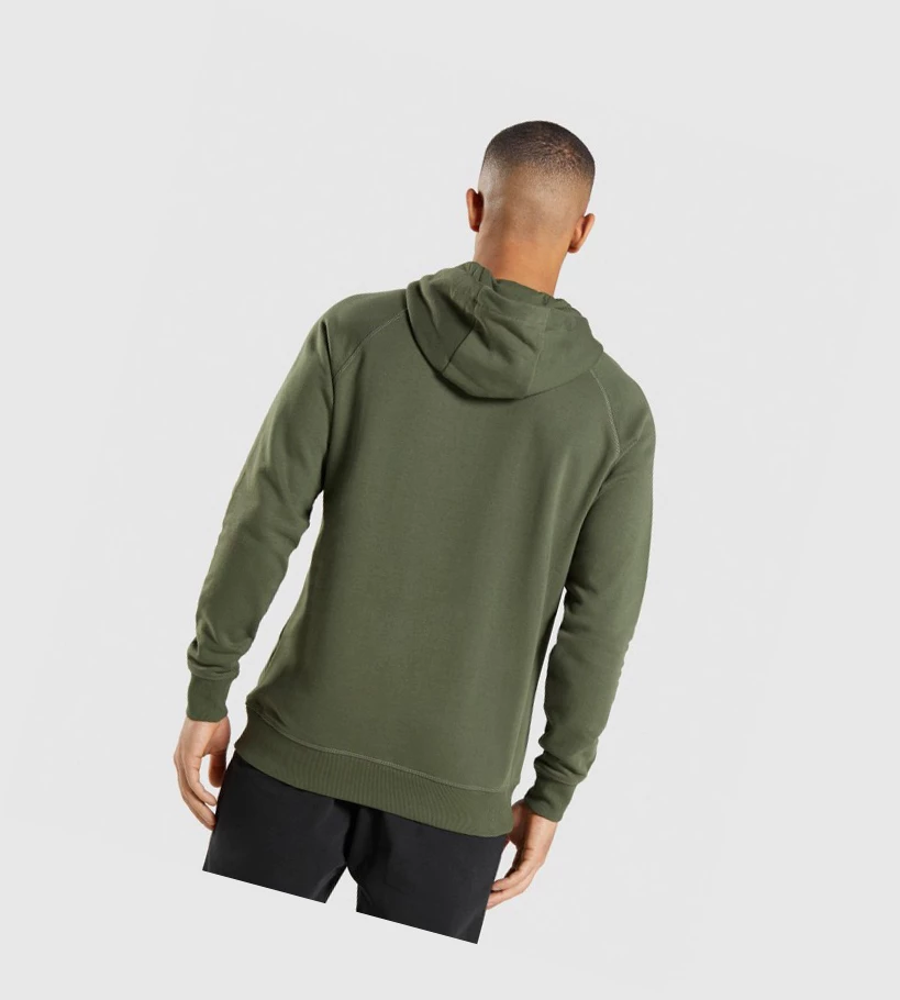 Gymshark Crest Klær Herre Olivengrønne | GLMFWQ429