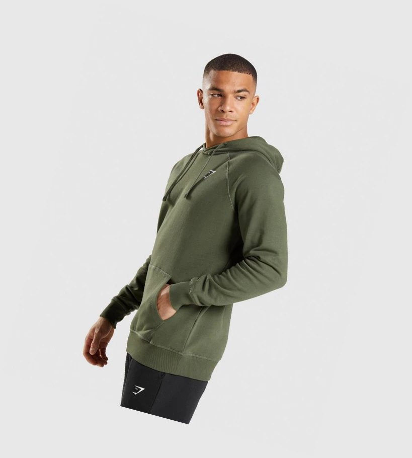 Gymshark Crest Klær Herre Olivengrønne | GLMFWQ429