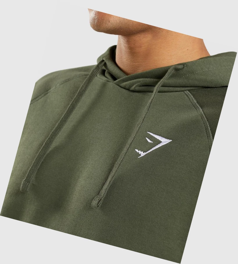 Gymshark Crest Klær Herre Olivengrønne | GLMFWQ429