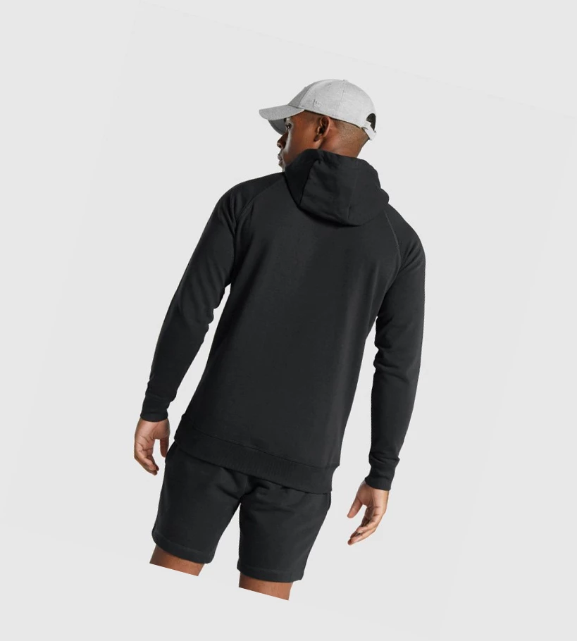 Gymshark Crest Klær Herre Svarte | NTYEJO973