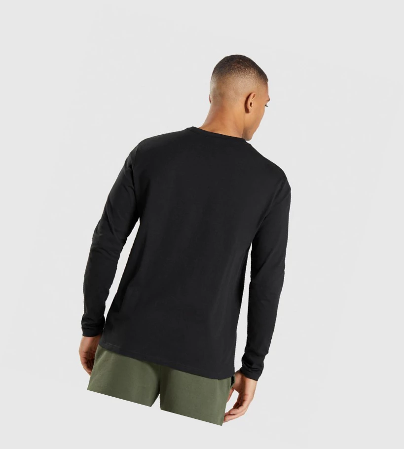 Gymshark Crest T-skjorte Herre Svarte | VTRQCE932