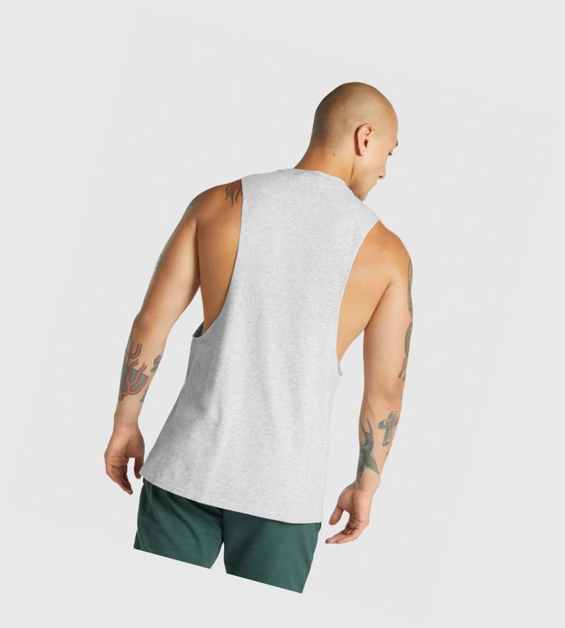 Gymshark Critical 2.0 Drop Arm Singlet Herre Lyse Grå | MOJWIF354