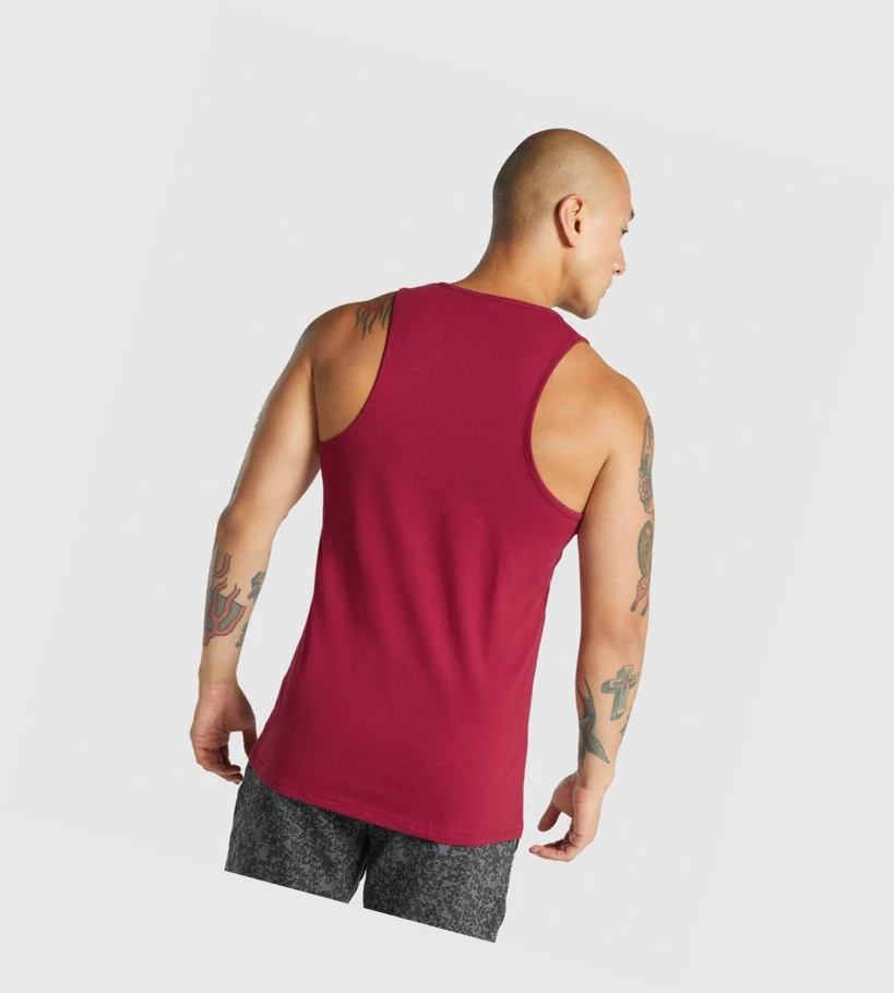 Gymshark Critical 2.0 Singlet Herre Burgunder | BKYDIV728