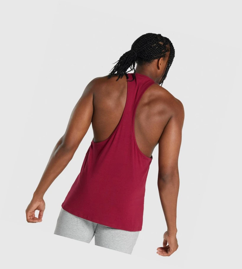 Gymshark Critical 2.0 Singlet Herre Burgunder | PXKNSR982