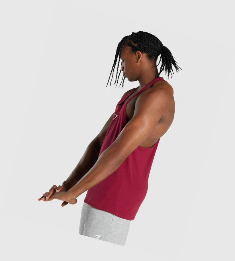 Gymshark Critical 2.0 Singlet Herre Burgunder | PXKNSR982