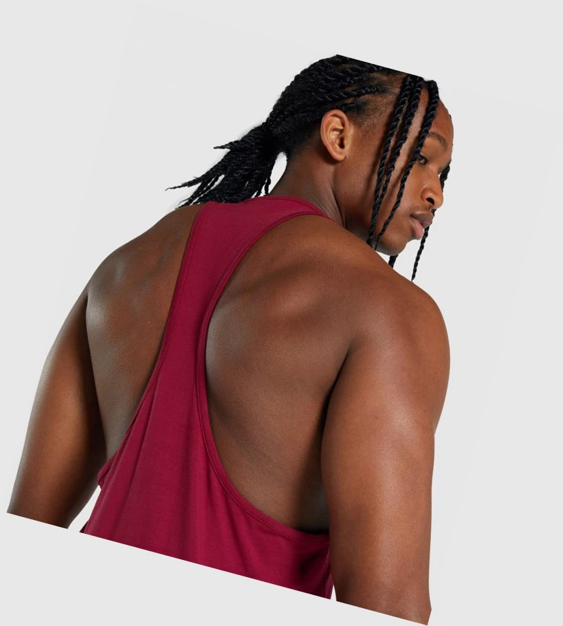 Gymshark Critical 2.0 Singlet Herre Burgunder | PXKNSR982