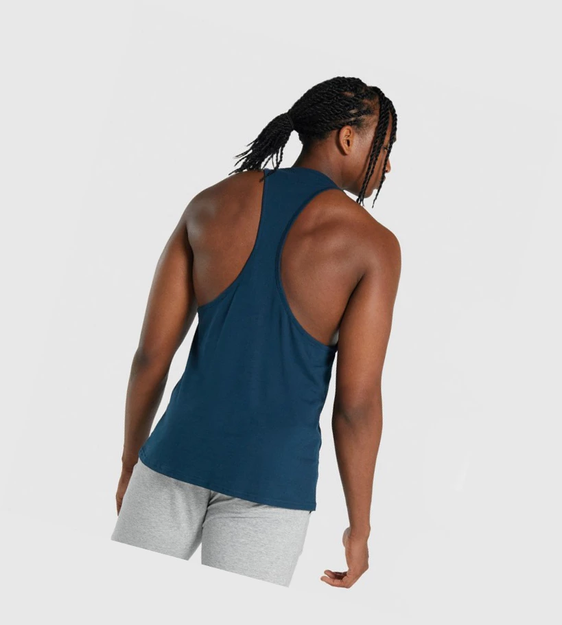 Gymshark Critical 2.0 Singlet Herre Marineblå | BQGWOV375