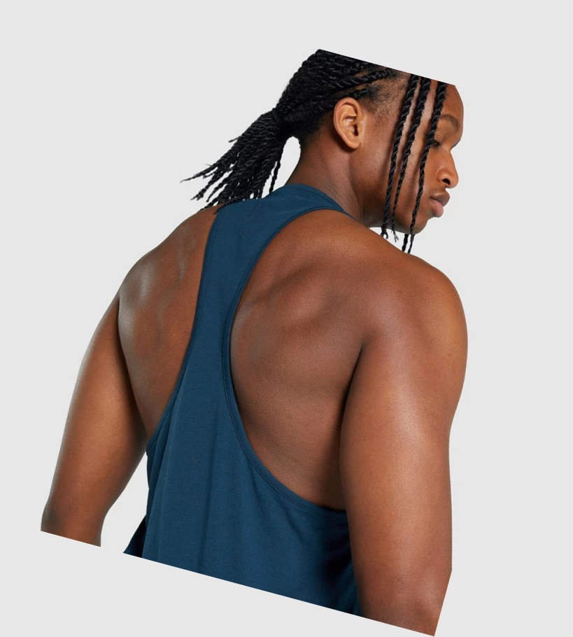 Gymshark Critical 2.0 Singlet Herre Marineblå | BQGWOV375