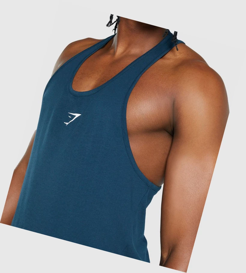 Gymshark Critical 2.0 Singlet Herre Marineblå | BQGWOV375