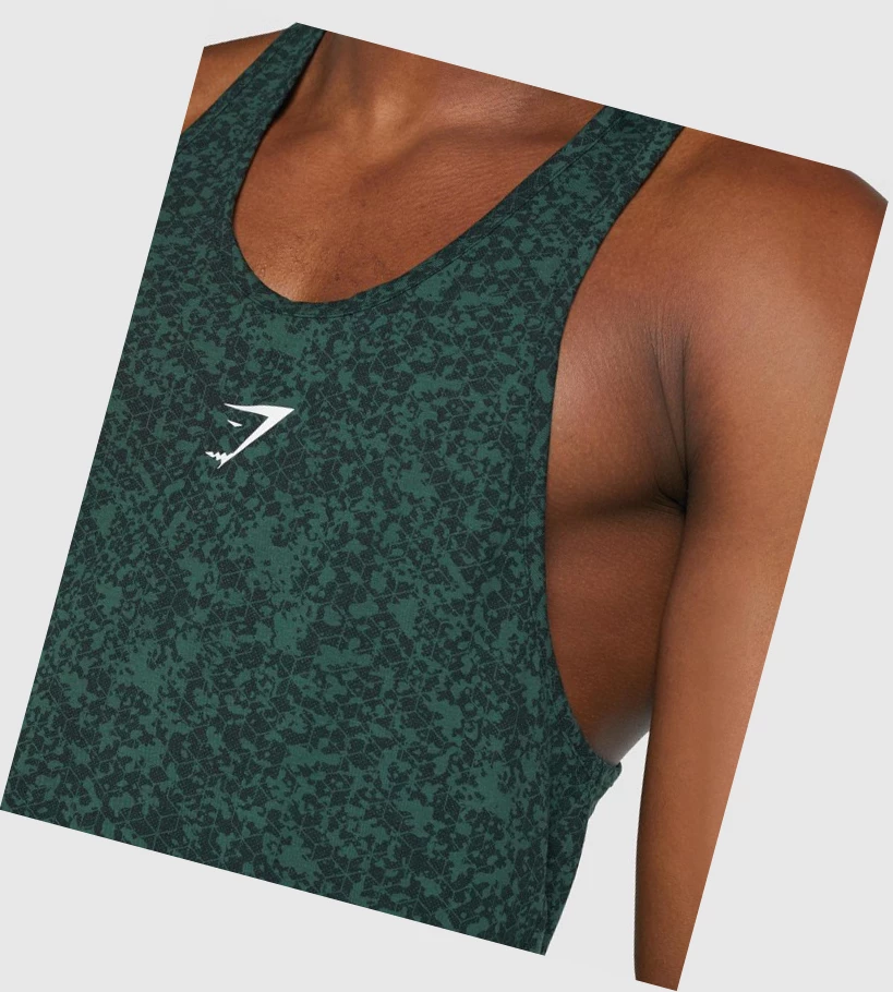 Gymshark Critical 2.0 Singlet Herre Mørke Grønn | TGZNLA652