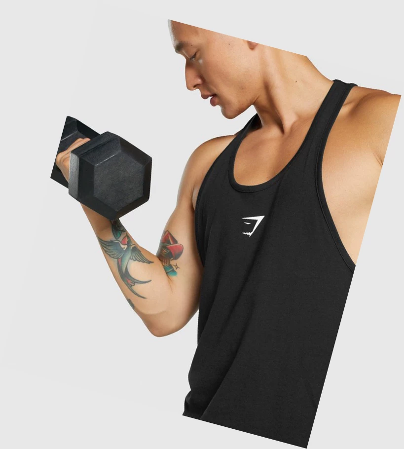 Gymshark Critical 2.0 Singlet Herre Svarte | RFTYVH892