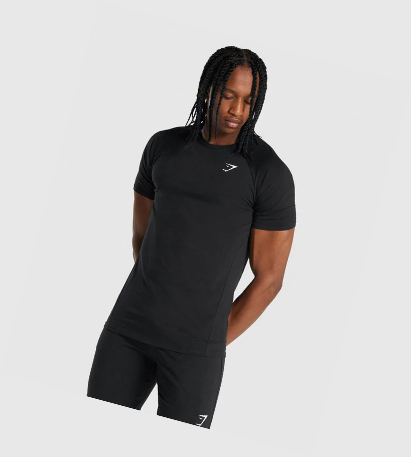 Gymshark Critical 2.0 T-skjorte Herre Svarte | OZFPSW531