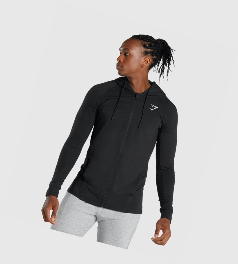 Gymshark Critical 2.0 Zip Up Klær Herre Svarte | IOGPSN260