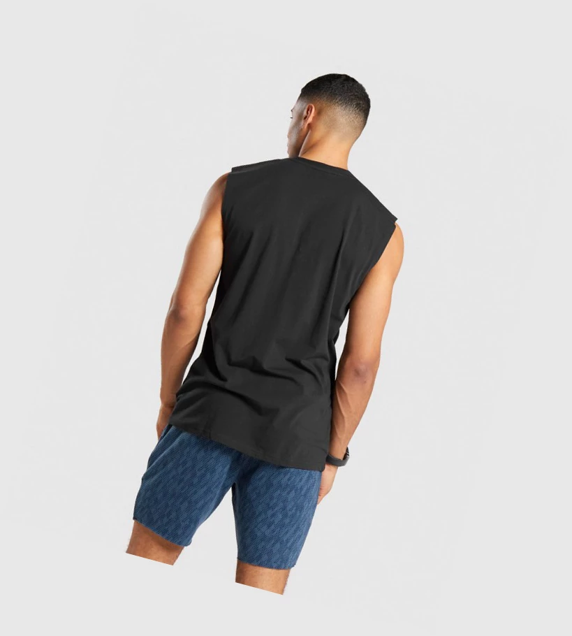 Gymshark Critical Ermeløse Singlet Herre Svarte | LYFGJE751