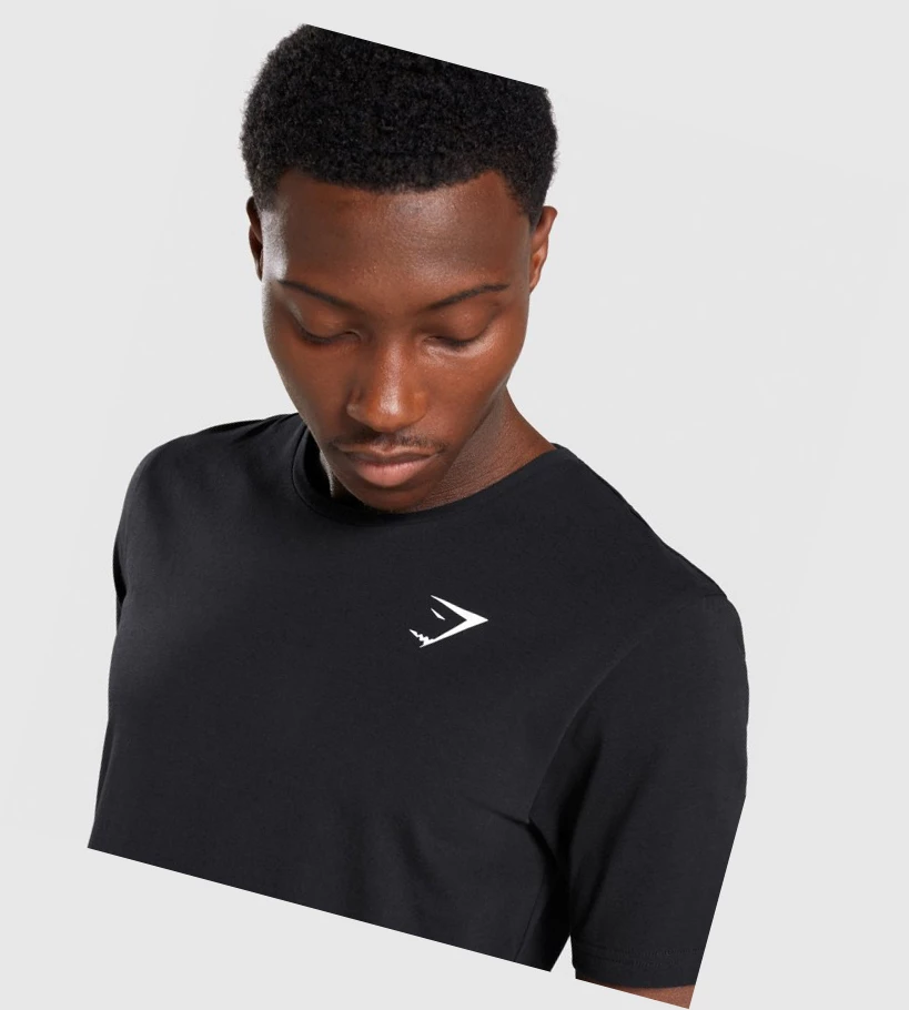 Gymshark Critical T-skjorte Herre Svarte | AQRDTG475