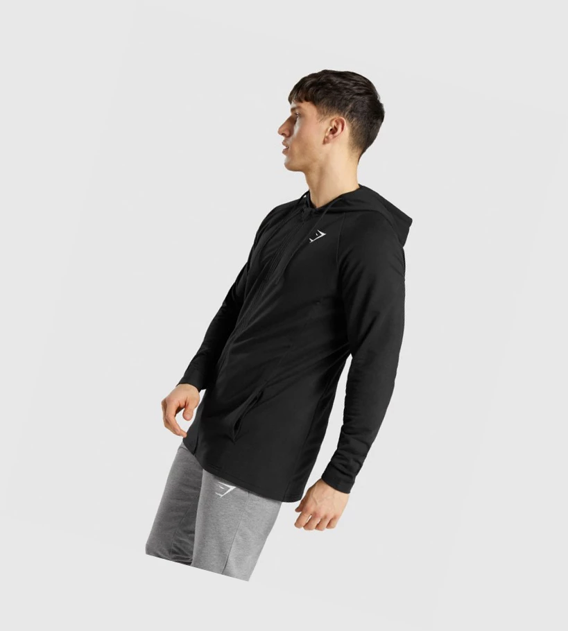 Gymshark Critical Zip Klær Herre Svarte | MCEBUY843