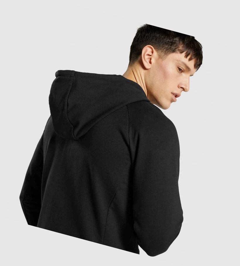 Gymshark Critical Zip Klær Herre Svarte | MCEBUY843