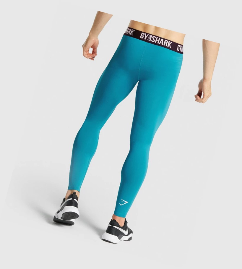 Gymshark Element Baselayer Joggebukser Herre Blå | YPVGTB295