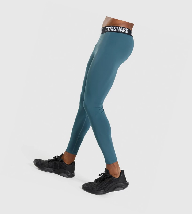 Gymshark Element Baselayer Joggebukser Herre Turkis | ZBMTJA354