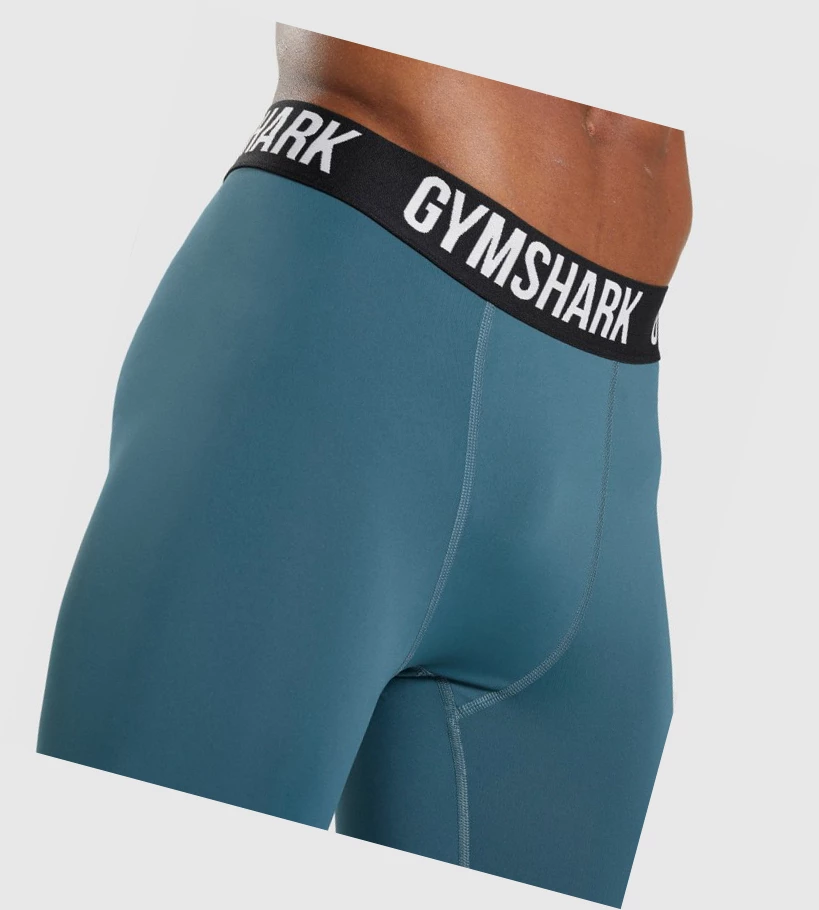 Gymshark Element Baselayer Joggebukser Herre Turkis | ZBMTJA354