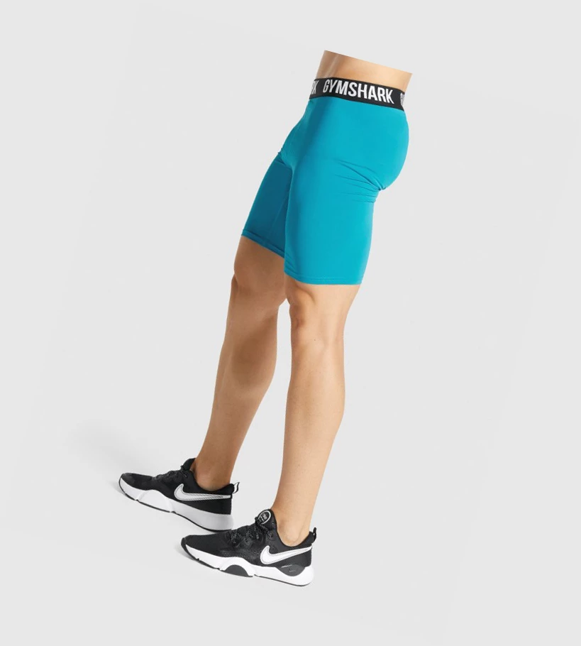 Gymshark Element Baselayer Shorts Herre Blå | KJPWTZ486