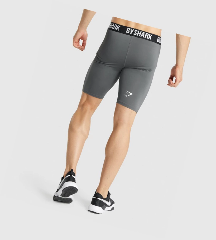 Gymshark Element Baselayer Shorts Herre Grå | NXHLBR043