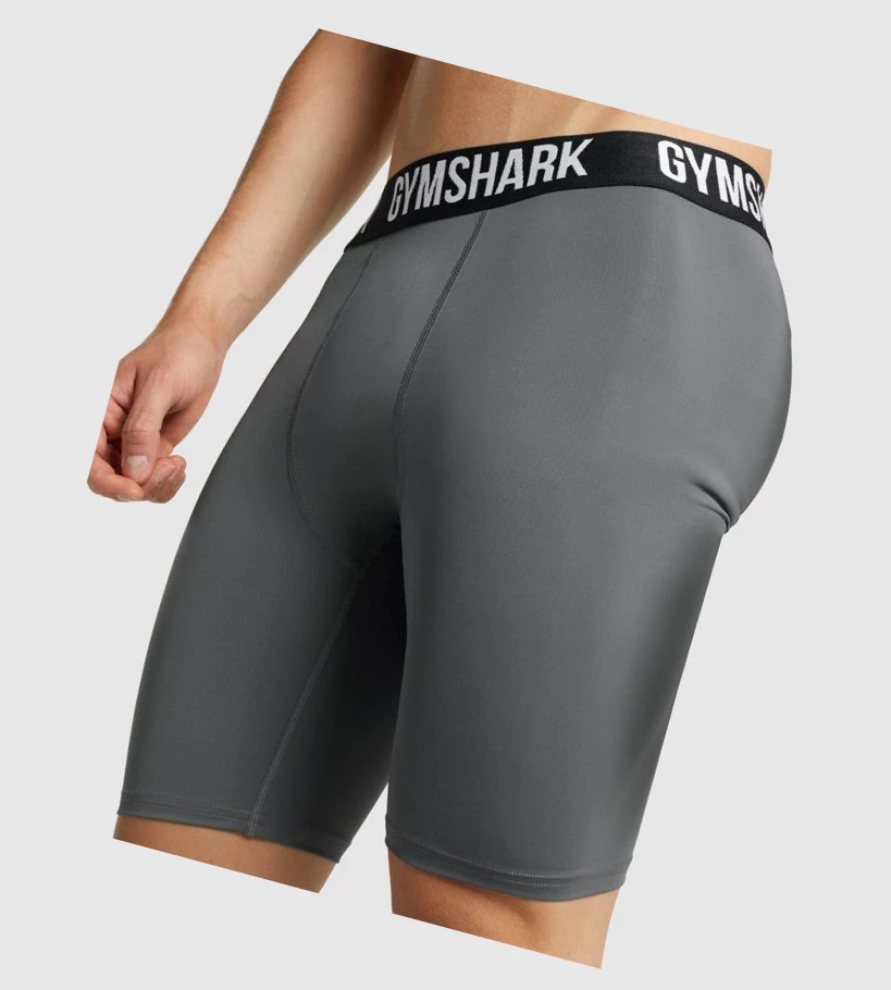 Gymshark Element Baselayer Shorts Herre Grå | NXHLBR043