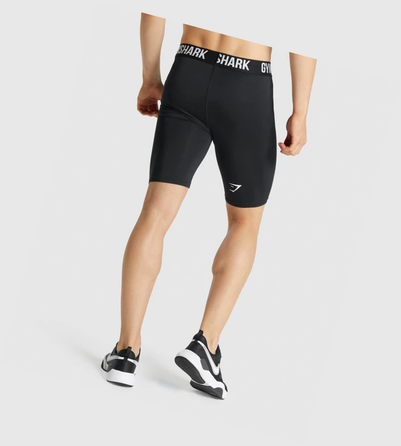 Gymshark Element Baselayer Shorts Herre Svarte | PXLCMW890